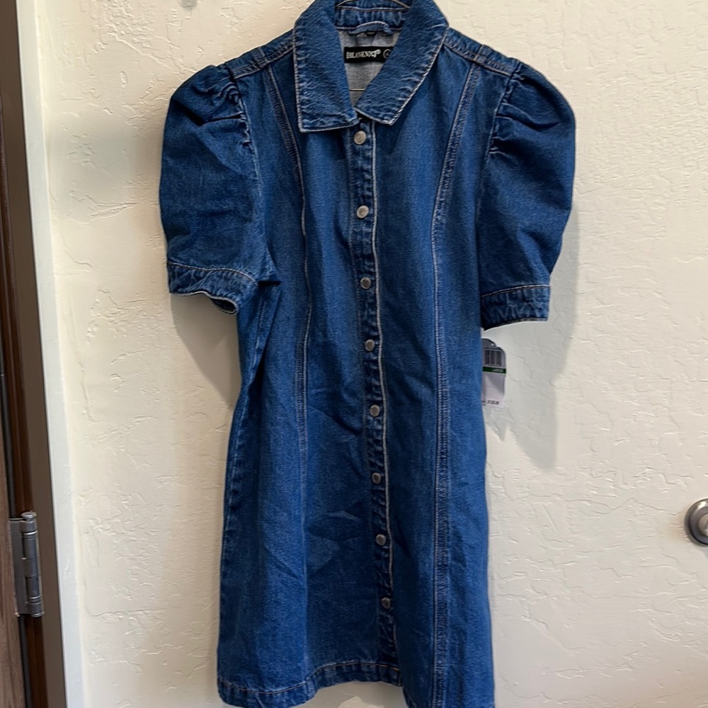 NWT Blank nyc - large denim dress